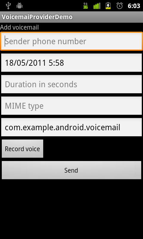 Add voicemail