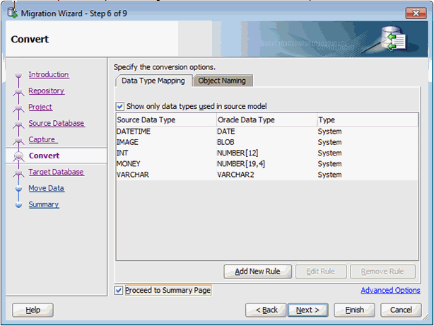 Converting the Migrated Data