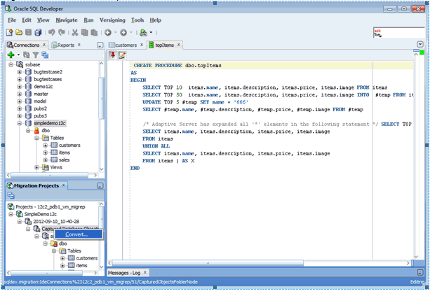 Starting Convert Phase of Migration Process