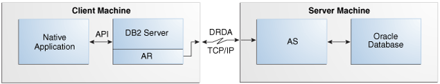 This image illustrates a Native Application Remote Connectivity model.